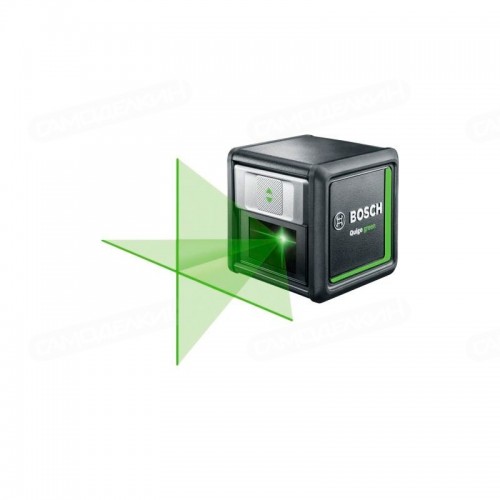 Лазерный нивелир с перекрёстными лучами Bosch Quigo Green + штатив 0603663C01