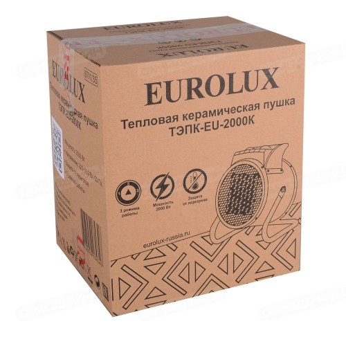 Тепловая электрическая пушка Eurolux ТЭПК-EU-2000K (67/1/35)
