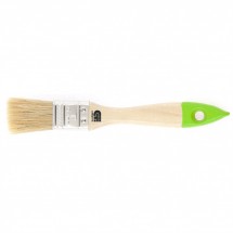 Кисть плоская Сибртех 25 мм, натуральная щетина, деревянная ручка (82261)